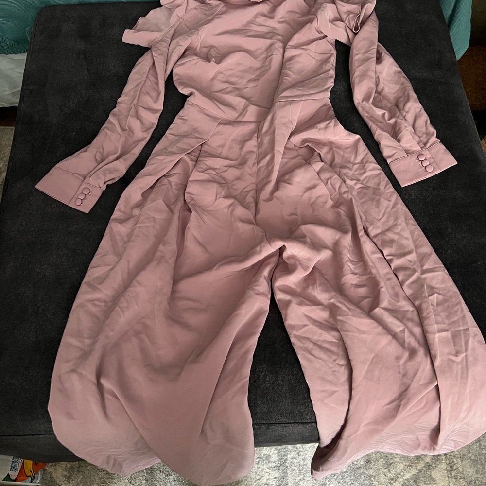 ASOS Dusty Rose Flare Jumpsuit